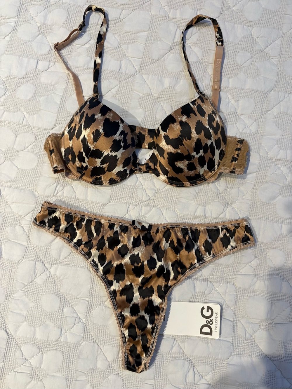 D&G Leopard Print Lingerie Set